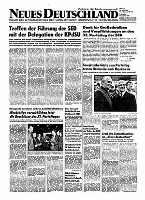 Neues Deutschland Online-Archiv vom 23.04.1986