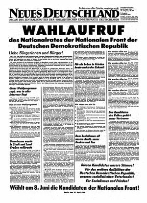Neues Deutschland Online-Archiv on Apr 26, 1986