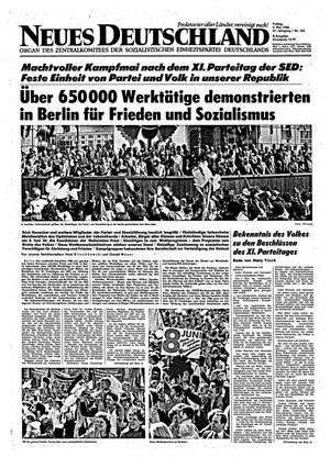 Neues Deutschland Online-Archiv vom 02.05.1986