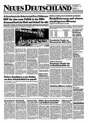Neues Deutschland Online-Archiv vom 03.05.1986