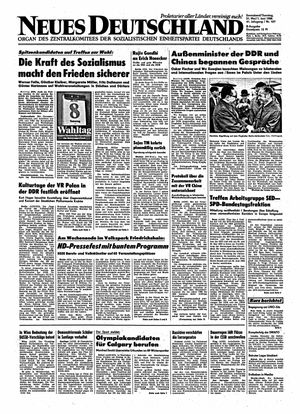 Neues Deutschland Online-Archiv vom 31.05.1986