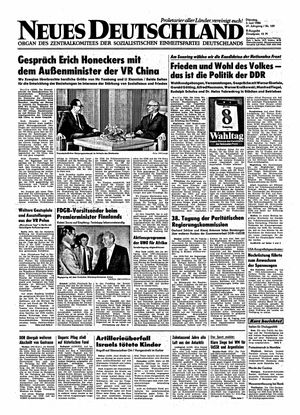 Neues Deutschland Online-Archiv vom 03.06.1986