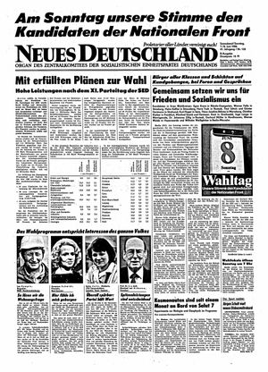 Neues Deutschland Online-Archiv vom 07.06.1986