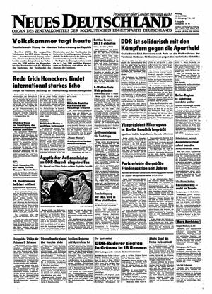 Neues Deutschland Online-Archiv vom 16.06.1986