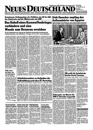 Neues Deutschland Online-Archiv vom 19.06.1986