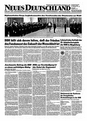 Neues Deutschland Online-Archiv vom 21.06.1986
