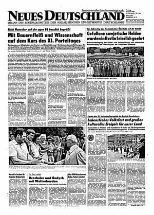 Neues Deutschland Online-Archiv vom 23.06.1986