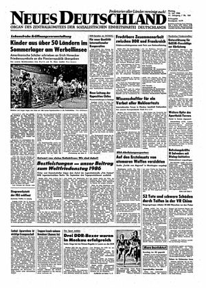 Neues Deutschland Online-Archiv vom 14.07.1986
