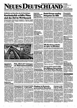 Neues Deutschland Online-Archiv vom 24.07.1986