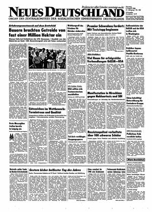 Neues Deutschland Online-Archiv vom 05.08.1986