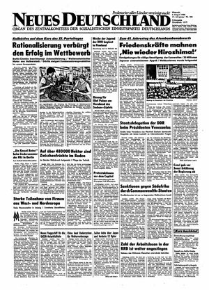 Neues Deutschland Online-Archiv vom 06.08.1986