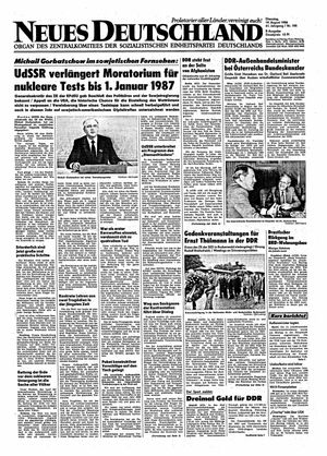 Neues Deutschland Online-Archiv vom 19.08.1986