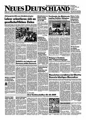 Neues Deutschland Online-Archiv vom 28.08.1986