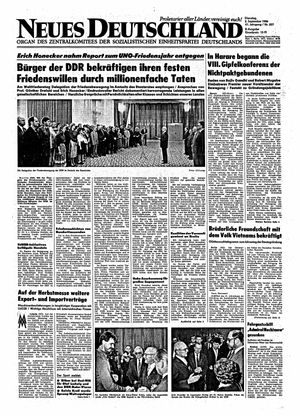 Neues Deutschland Online-Archiv vom 02.09.1986