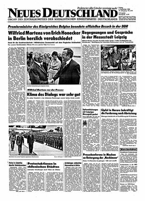 Neues Deutschland Online-Archiv vom 05.09.1986