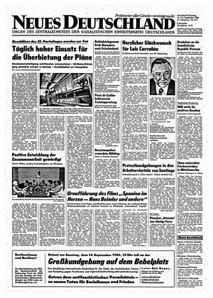 Neues Deutschland Online-Archiv vom 13.09.1986