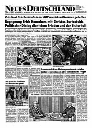 Neues Deutschland Online-Archiv vom 16.09.1986