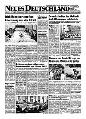 Neues Deutschland Online-Archiv vom 20.09.1986