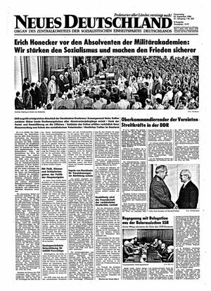 Neues Deutschland Online-Archiv vom 25.09.1986