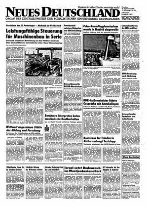 Neues Deutschland Online-Archiv vom 30.09.1986