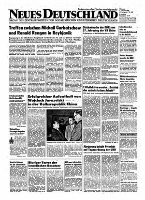 Neues Deutschland Online-Archiv on Oct 1, 1986