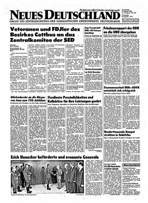 Neues Deutschland Online-Archiv vom 02.10.1986