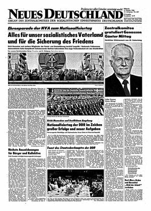 Neues Deutschland Online-Archiv vom 07.10.1986