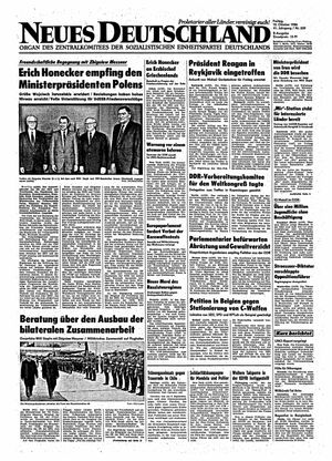 Neues Deutschland Online-Archiv vom 10.10.1986