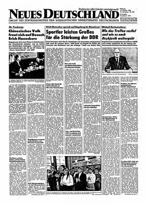 Neues Deutschland Online-Archiv vom 15.10.1986