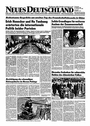 Neues Deutschland Online-Archiv vom 23.10.1986