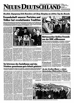 Neues Deutschland Online-Archiv vom 24.10.1986
