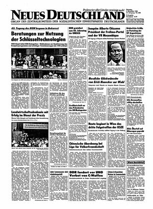 Neues Deutschland Online-Archiv vom 04.11.1986