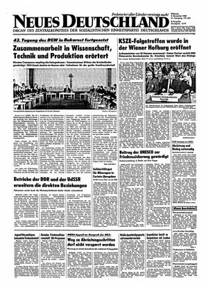 Neues Deutschland Online-Archiv vom 05.11.1986