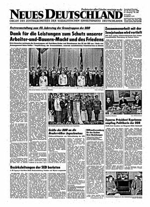 Neues Deutschland Online-Archiv vom 29.11.1986