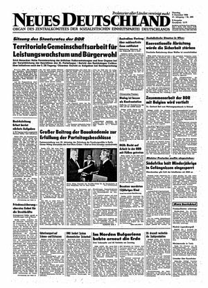 Neues Deutschland Online-Archiv vom 09.12.1986