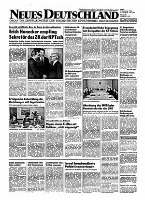 Neues Deutschland Online-Archiv vom 12.12.1986