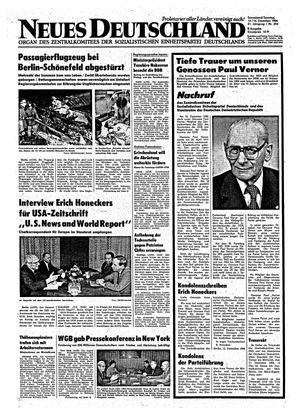 Neues Deutschland Online-Archiv vom 13.12.1986