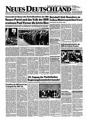 Neues Deutschland Online-Archiv vom 18.12.1986