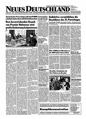 Neues Deutschland Online-Archiv vom 09.01.1987