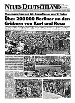 Neues Deutschland Online-Archiv vom 12.01.1987