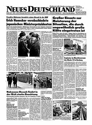 Neues Deutschland Online-Archiv vom 15.01.1987