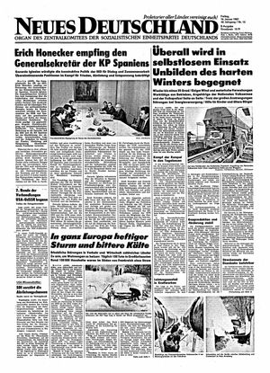 Neues Deutschland Online-Archiv vom 16.01.1987