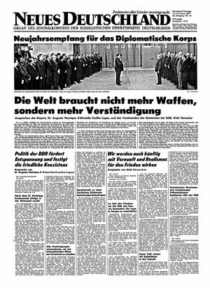 Neues Deutschland Online-Archiv vom 17.01.1987