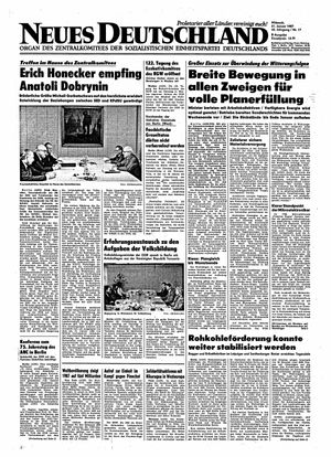 Neues Deutschland Online-Archiv vom 21.01.1987