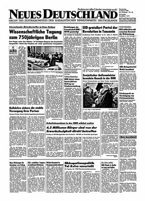 Neues Deutschland Online-Archiv vom 05.02.1987