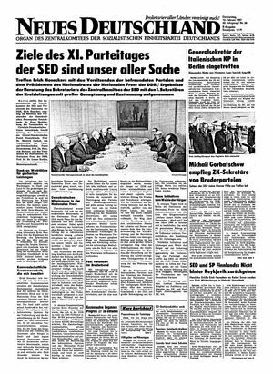 Neues Deutschland Online-Archiv vom 12.02.1987