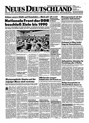 Neues Deutschland Online-Archiv vom 20.02.1987