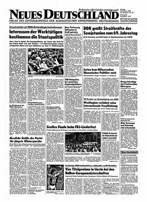 Neues Deutschland Online-Archiv vom 23.02.1987