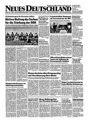 Neues Deutschland Online-Archiv vom 21.03.1987