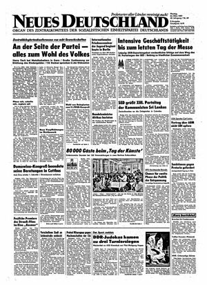 Neues Deutschland Online-Archiv vom 23.03.1987